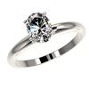 Image 2 : Genuine 1.25 CTW Certified Quality Oval Genuine Diamond Solitaire Ring Gold - 32913-REF#341X3A