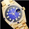Image 1 : Rolex Men's 18K Yellow President, QuickSet, Diam Dial & Diam/Sapphire Bezel - REF#1292Y7A
