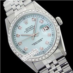 Rolex Ladies Stainless Steel, Diamond Dial & Diamond Bezel, Saph Crystal - REF#338G2R