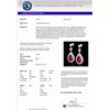 Image 3 : Natural 6.0 CTW Ruby & Micro Pave Diamond Certified Earrings Designer 18K Gold - 23120-REF#63Z5Y