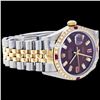 Image 3 : Rolex Ladies 2Tone 14K Gold/ Stainless Steel, Diam/Ruby Dial & Diam/Ruby Bezel, Saph Crystal - REF#3