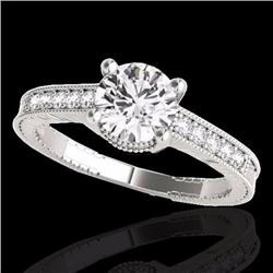 Genuine 1.75 CTW Certified G-I Genuine Diamond Solitaire Bridal Antique Ring Gold - 34765-REF#310N7G