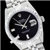 Image 1 : Rolex Ladies Stainless Steel, Diam Dial Pyramid Diam Bezel, Saph Crystal - REF#338M2K