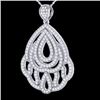 Image 1 : Genuine 1.50 CTW Micro Pave Diamond Necklace Designer In 18K White Gold - 21281-REF#124H3R