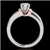 Image 2 : Genuine 1.11 CTW Certified G-I Genuine Diamond Solitaire Bridal Ring Two Tone Gold - 34829-REF#96R3Z
