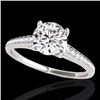 Image 1 : Genuine 2.0 CTW Certified G-I Genuine Diamond Solitaire Bridal Ring Gold - 34853-REF#326H5R