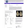 Image 3 : Genuine 7.0 CTW Sapph Yell & Micro Pave Diamond Heart Earrings Designer In 18K Gold - 21167-REF#254M