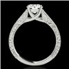 Image 2 : Genuine 1.0 CTW Certified G-I Genuine Diamond Solitaire Bridal Ring Gold - 35182-REF#92Y2V