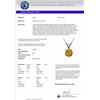 Image 3 : Genuine 0.79 CTW Certified Intense Yellow Genuine Diamond Solitaire Necklace Gold - 36749-REF#56H3R
