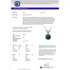 Image 3 : Genuine 0.78 CTW Certified Intense Blue Genuine Diamond Solitaire Necklace Gold - 36745-REF#55V8F