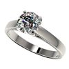 Image 1 : Genuine 1.55 CTW Certified H-I Quality Genuine Diamond Solitaire Engagement Ring Gold - 36545-REF#26