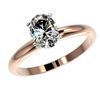 Image 2 : Genuine 1.25 CTW Certified Quality Oval Genuine Diamond Solitaire Ring Gold - 32914-REF#341V3F