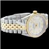 Image 2 : Rolex Men's 2Tone 14K Gold/ SS, QuickSet, Diamond Dial & Diamond Bezel - REF#458K2A