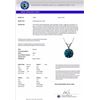 Image 3 : Genuine 1.28 CTW Certified Intense Blue Genuine Diamond Solitaire Necklace Gold - 36788-REF#108H2R
