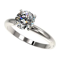 Genuine 1.50 CTW Certified H-I Quality Genuine Diamond Solitaire Engagement Ring Gold - 32922-REF#29