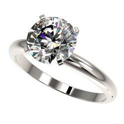 Genuine 2.50 CTW Certified H-I Quality Genuine Diamond Solitaire Engagement Ring Gold - 32942-REF#67