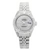 Image 1 : Rolex Ladies Stainless Steel, Roman Dial Pyramid Diam Bezel, Saph Crystal - REF#305W5Z