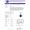 Image 3 : Genuine 0.73 CTW Certified Intense Blue Genuine Diamond Solitaire Necklace Gold - 36742-REF#52H8R