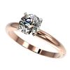Image 1 : Genuine 1.25 CTW Certified H-I Quality Genuine Diamond Solitaire Engagement Ring Gold - 32904-REF#11