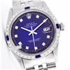 Image 1 : Rolex Ladies Stainless Steel, Diam Dial & Diam/Sapphire Bezel, Saph Crystal - REF#338A2M