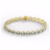 Image 2 : Natural 20 CTW Aquamarine Eternity Designer Inspired Tennis Bracelet 14K Gold - 23386-REF#133W6K