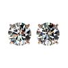 Image 1 : Genuine 1.59 CTW Certified H-I Quality Genuine Diamond Solitaire Stud Earrings Gold - 36610-REF#107X