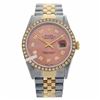 Image 1 : Rolex Men's 2Tone 14K Gold/ SS, QuickSet, Diamond Dial & Diamond Bezel - REF#458V2H