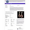 Image 3 : Genuine 4.50 CTW Garnet & Micro Pave Diamond Certified Earrings Designer 18K Gold - 23119-REF#56A8N