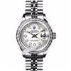 Image 2 : Rolex Ladies Stainless Steel, Diamond Dial & Diamond Bezel, Saph Crystal - REF#349K3A