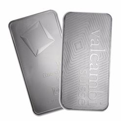 One piece 1 kilo 0.999 Fine Silver Bar Matte Finish Valcambi with Assay