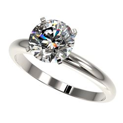 Genuine 2.03 CTW Certified H-I Quality Genuine Diamond Solitaire Engagement Ring Gold - 36449-REF#43