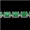 Image 1 : Genuine 29 CTW Emerald Eternity Designer Inspired Tennis Bracelet 14K Gold - 23387-REF#102Z3Y