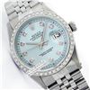 Image 1 : Rolex Ladies Stainless Steel, Diamond Dial & Diamond Bezel, Saph Crystal - REF#316J4Y