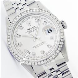 Rolex Ladies Stainless Steel, Diamond Dial & Diamond Bezel, Saph Crystal - REF#376A4M
