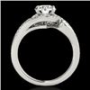Image 2 : Genuine 1.25 CTW Certified G-I Genuine Diamond Solitaire Halo Ring Two Tone Gold - 34168-REF#102Y2V