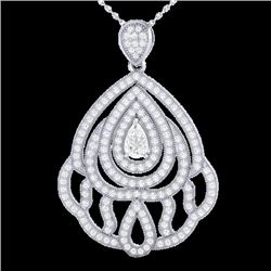 Natural 2.0 CTW Micro Pave Diamond Certified Designer Necklace In 18K Gold - 21264-REF#179T2X