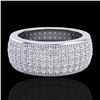 Image 1 : Genuine 2.50 CTW Micro Pave Diamond Eternity Bridal B& Ring 18K Gold Size 7.5 - 20883-REF#146N2G