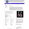 Image 3 : Natural 4.50 CTW Garnet & Micro Pave Diamond Certified Earrings Designer 14K Gold - 23118-REF#51F8M