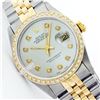 Image 1 : Rolex Men's 2Tone 14K Gold/ SS, QuickSet, Diamond Dial & Diamond Bezel - REF#458G2R