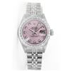 Image 1 : Rolex Ladies Stainless Steel, Diamond Dial & Diamond Bezel, Saph Crystal - REF#316K4A