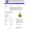 Image 3 : Genuine 2.0 CTW Certified Intense Yellow Genuine Diamond Solitaire Necklace Gold - 33239-REF#314F7M