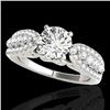 Image 1 : Genuine 2.0 CTW Certified G-I Genuine Diamond Solitaire Bridal Ring Gold - 35268-REF#162Y3V