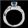 Image 2 : Genuine 1.76 CTW Certified Fancy Blue Genuine Diamond Bypass Solitaire Ring Gold - 35041-REF#149Z7Y