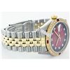Image 2 : Rolex Men's 2Tone 14K Gold/ SS, QuickSet, Diam Dial & Diam/Ruby Bezel - REF#458A2M
