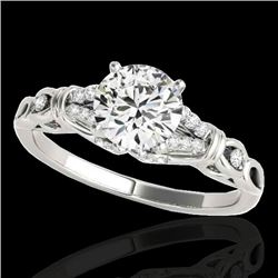Genuine 1.20 CTW Certified G-I Genuine Diamond Solitaire Bridal Ring Gold - 35250-REF#97Y8V