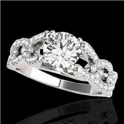Genuine 1.50 CTW Certified G-I Genuine Diamond Solitaire Bridal Ring Gold - 35214-REF#121Z8Y