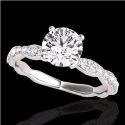 Genuine 1.40 CTW Certified G-I Genuine Diamond Solitaire Bridal Ring Gold - 34871-REF#101V5F