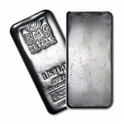 One piece 1 kilo 0.999 Fine Silver Bar Republic Metals Corporation