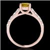 Image 2 : Genuine 1.55 CTW Certified Fancy Intense Genuine Diamond Solitaire Ring Gold - 35497-REF#131W3K