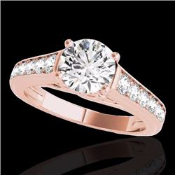 Genuine 1.50 CTW Certified G-I Genuine Diamond Solitaire Bridal Ring Gold - 34899-REF#116H2R